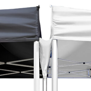 Tentdiscount ProLine – Regengoot 3×3 m – Wit – Waterdicht PVC – Voor Partytent & Vouwtent – Met Bevestigingsflappen