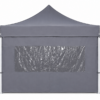 Foto partytent grijs zijwand met raam